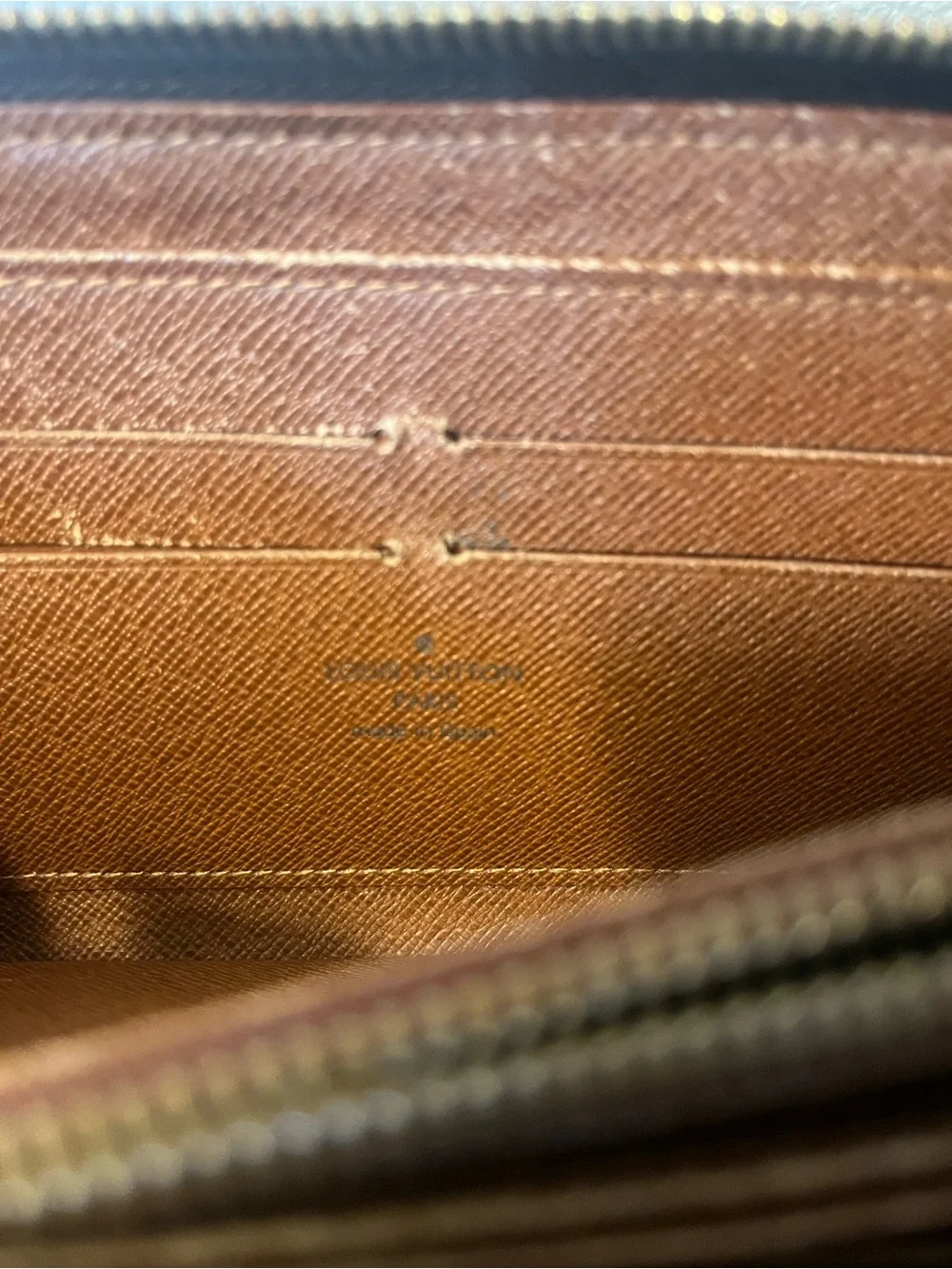 Louis Vuitton Brown Monogram Zip Wallet